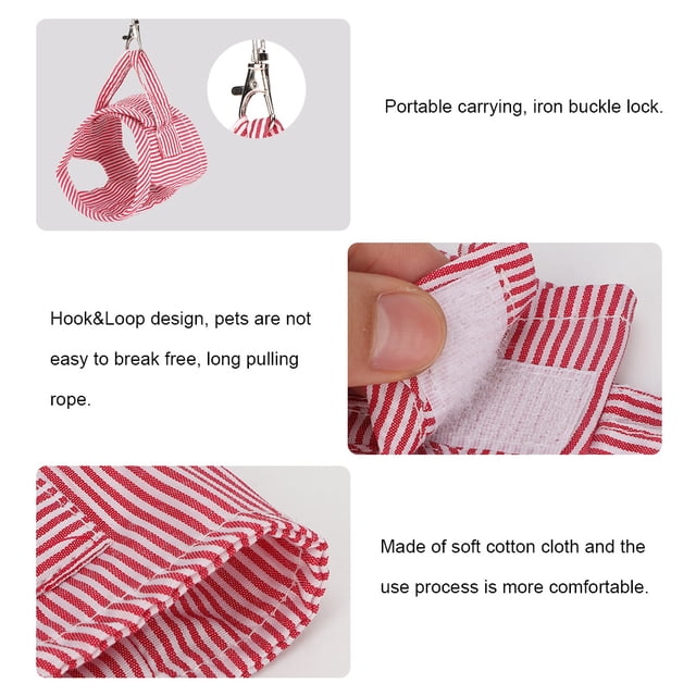 Pequeña Ropa de Animal Pet Squirrel Gosino Delantero delantero Portátil Transportando Con Cerradura de Hebilla de Hierro, Fantasía, Linda y Enérgica para un Uso fácil y