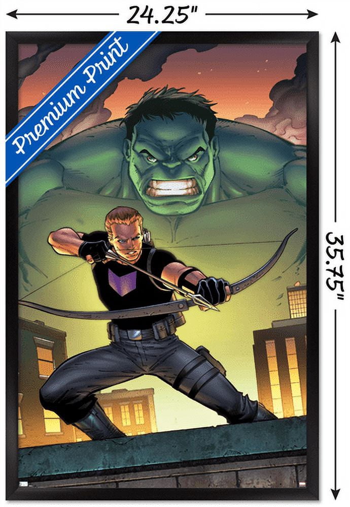 Marvel Comics - Hawkeye and Hulk - The Accused #1 Wall Poster, 22.375" x 34", Framed