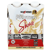 Six Star Lactose Free Protein Shake Vanilla 11.0oz 4 pack