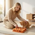 thumbnail image 6 of Pet Hide Food Entertain Toy Cats Self Indulgence Intellectual Stimulation Puzzle for Active Play and Chewing, Orange, 6 of 6