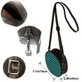 thumbnail image 5 of Lsque Black And Teal Checkerboard Pattern Shoulder Bag – Microfiber Leather Crossbody with Detachable Strap & Handle Ring, Waterproof & Durable, Elegant Everyday Carry, 5 of 5