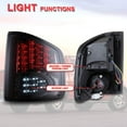 thumbnail image 6 of LED Tail Lights for 1994-2004 Chevrolet S10 Pickup,Rear Lamp Assembly Replacement for 1994-2004 GMC Snoma,for 1996-2000 Isuzu Hombre,Chrome Housing+Smoke Lens, 6 of 9