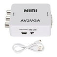 thumbnail image 3 of Langgg Convenient AV to VGA Video Audio converter Adapter High Quality TV Set-top Box Video Converter with USB Cable for Monitor Laptop Desktop PC TV, 3 of 9