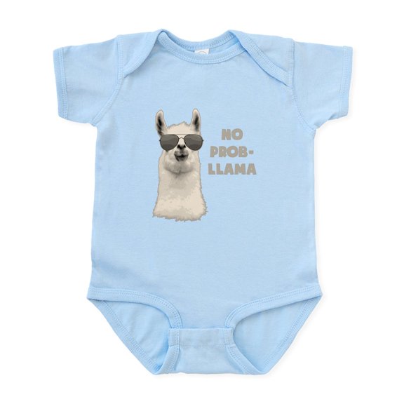 CafePress - No Problem Llama Body Suit - Baby Light Bodysuit, Size Newborn - 24 Months