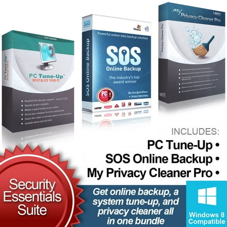 PC Tune-Up, Privacy Cleaner with SOS Backup - Security Essentials (Best Office Suite For Pc)