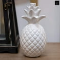 thumbnail image 2 of Ceramic Pineapple Figurine with Pimpled Accents, Silver- Saltoro Sherpi, 2 of 5