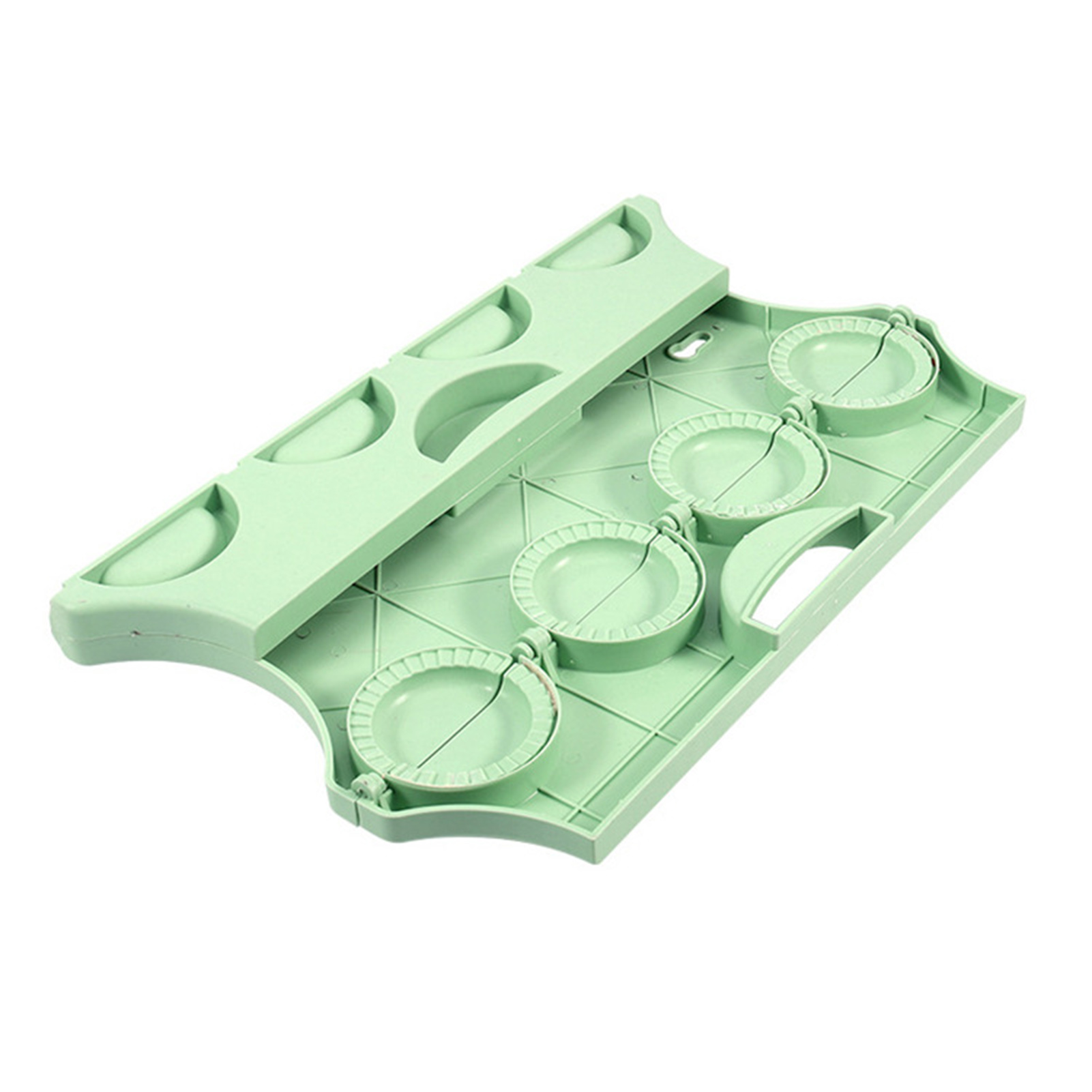 8 Grids Kitchen Wrapping Dumplings Mould Foldable Space Saving with Z