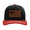 Black/Red/White, variant on 45-47 American Flag Mesh Back Engraved Leather Patch Trucker Hat, Charcoal/Black