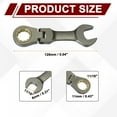 thumbnail image 2 of Llave de trinquete de cabeza flexible Uxcell 11/16" SAE 72 dientes 12 PT llave combinada de trinquete, 2 of 7