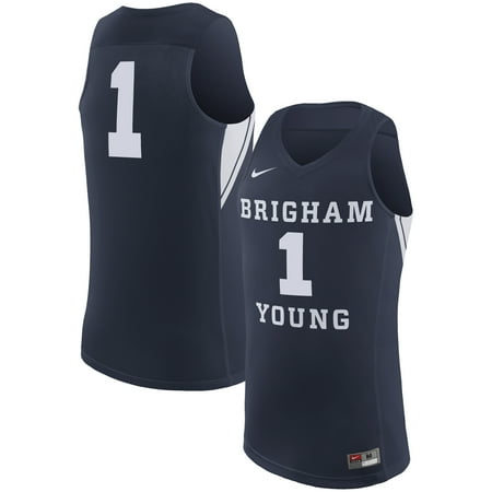 - BYU Cougars Nike College Replica Basketball Jersey - Navy