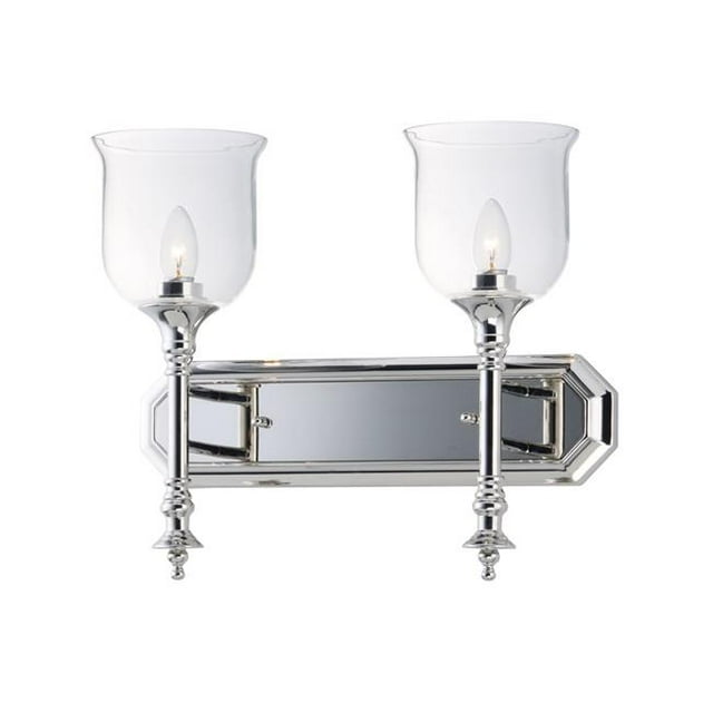 Maxim 20474CLPN Centenial 2-Light Bath Vanity Wall Light, Polished Nickel