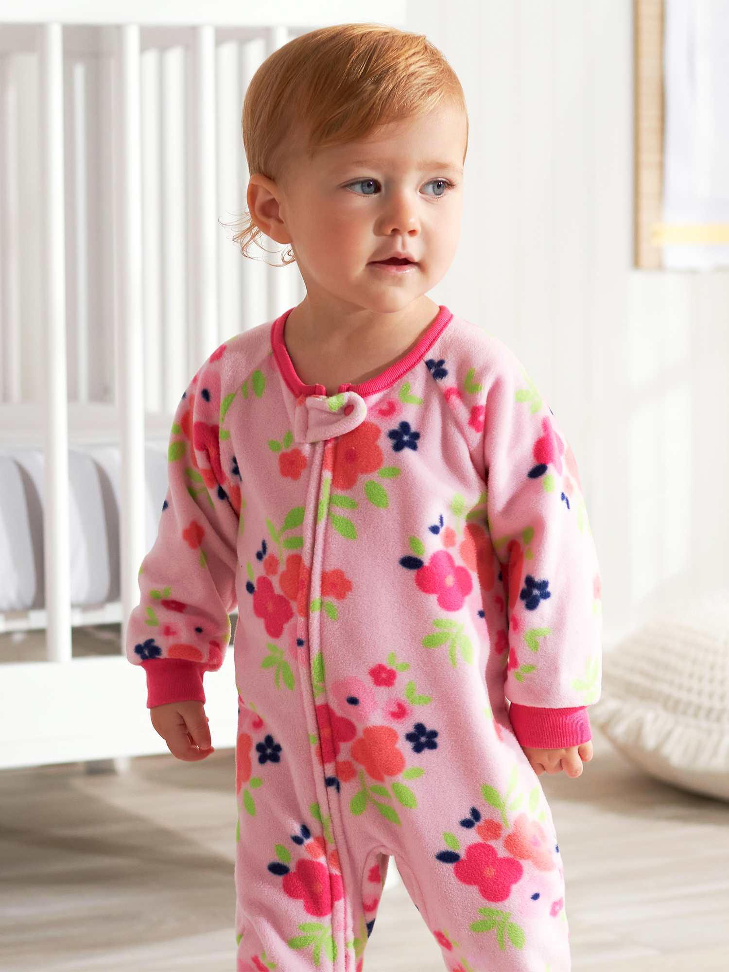 Gerber Baby & Toddler Girls Microfleece Blanket Sleeper Pajama, 2-Pack (0/3 Months-5T) - image 3 of 11