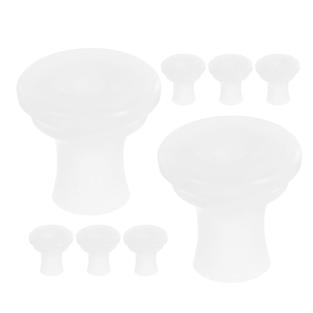 BESTYASH Pressure Cooker Parts 8Pcs White Rubber Float Valve Seal for Home Users and Cooking Enthusiasts