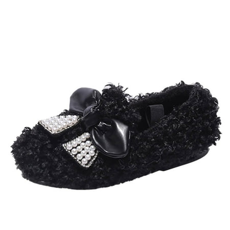

Jdefeg Berry Boots Winter Children Boots Boys And Girls Cotton Shoes Flat Bottom Non Slip Solid Color Pearl Bow Plush Warm Lightweight And Comfortable Lace Up Boot For Girls Cotton Khaki 36