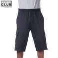 thumbnail image 3 of Pro Club Men's Fleece Cargo Shorts Pants Navy-2XL, 3 of 4