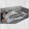 thumbnail image 6 of Eiffel Tower Soft Flannel Fleece Throw Blanket, Famous Monuments of Liberty Eiffel Tower Japanese Building Urban, Cozy Plush for Indoor and Outdoor Use, 50" x 60", White Black, by Ambesonne, 6 of 6