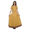 thumbnail image 2 of Moomaya Printed Elegant Crop Top And Long Skirt Set Ethnic Dresses For Women, 2 of 6