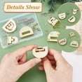 thumbnail image 2 of 4 Sets Alloy Bag Twist Lock Clasps Semicircle Purse Turn Lock Clasp Metal Hardware Clip Clasp Purse Closure Twist Lock Fastener Purse Closure Latches for DIY Purse Making Accessory, 2 of 5