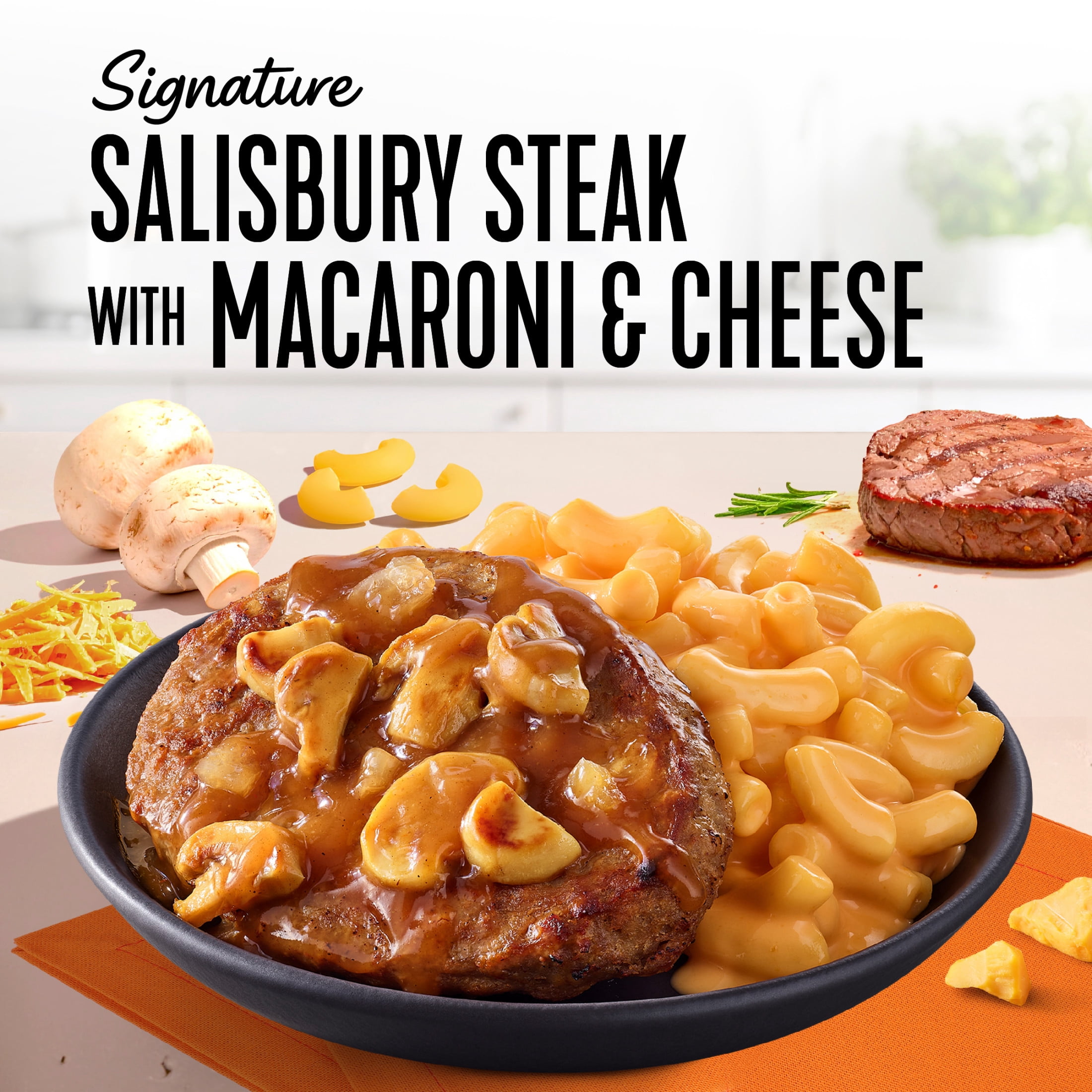 Lean Cuisine Salisbury Steak & Macaroni and Cheese, Frozen Meal, 9.5 oz