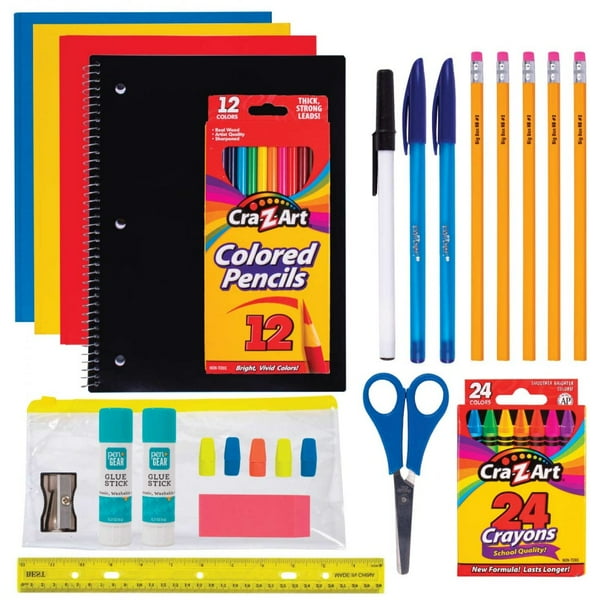 44 Piece Kids Bulk School Supply Kits Wholesale School Supplies Case