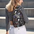 thumbnail image 5 of Goofa The Nightmare Before Christmas Pattern Durable Canvas Daypack - High-Quality Vintage Backpack, Compact & Versatile for Travel and Everyday Use-Medium, 5 of 5