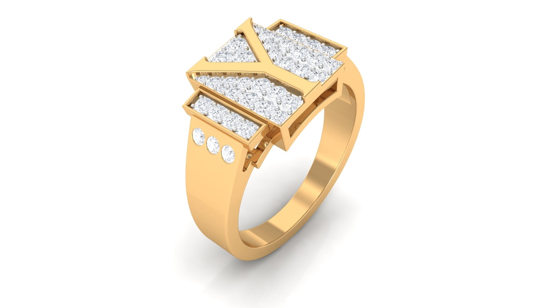 Ring,14K Yellow Gold,Diamond,Size 