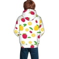 thumbnail image 2 of KLL Unisex Kids Boys Girls Hooded Pocket Pullover Hoodies-Strawberry and Lemon, 2 of 6