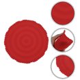 thumbnail image 3 of Unique Bargains 1 Pc Carved Flower Round Silicone Coaster Red, 3 of 5