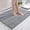 Light gray, variant on Buganda Chenille Striped Bathroom Rugs, Extra Soft and Absorbent Bath Mats, Anti-Slip Shaggy Bath Carpets, 24x36, Light Grey