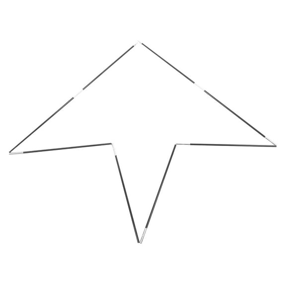 HOMEMAXS  2 Pcs Tent Replacement Pole Camping Rod Tents Waterproof Black