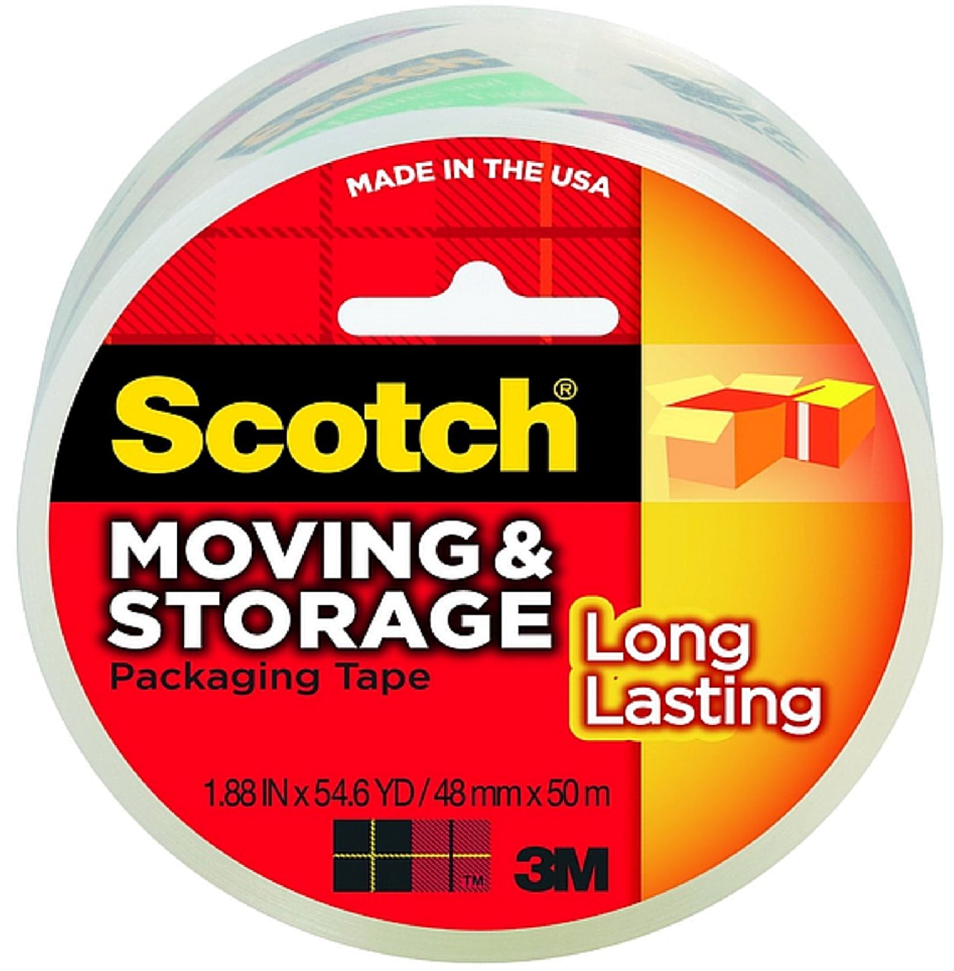 Scotch Moving Storage Long Lasting Packing Tape 1 ea (Pack of 2
