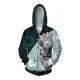 thumbnail image 3 of Sudadera con capucha holgada para hombre, ropa de otoño, sudadera con estampado de tigre súper genial, sudaderas con cremallera, ropa de calle Harajuku para hombre, 3 of 5
