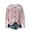 Pink, variant on ZUKMRJPC Womens Cardigan Sweater Crewneck Cute Flower Print Casual Lightweight Long Sleeved Sweater Fall Soft Cozy Button Up Knitwear