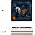 thumbnail image 3 of FMSHPON Happy Halloween Set of 8 Coaster for Drinks, Absorbent Ceramic Stone Coasters Cup Mat with Cork Base for Home Kitchen Room Coffee Table Bar Decor, 3 of 4