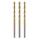 thumbnail image 1 of Uxcell 3pcs Broca de Punta Brad 2.5mm(3/32") Diámetro Vástago Recto Redondo Brocas de Espiral para Carpintería Madera Plástico Caucho, Dorado, 1 of 6
