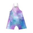 thumbnail image 5 of Zpanxa Girls Shorts Polyester Spandex Print Pattern Sleeveless Overalls with Pockets 7-8 Years, 5 of 5