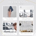 thumbnail image 2 of Cortinas de malla plateadas DECOCKRAT con estampado de flecos, 3 x 1 x 2,5 m, 2 of 6