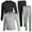 Combo B, variant on BROOKLYN VERTICAL Boys 2-Pack Thermal Waffle Active Base Layer Sets| Long Sleeve Shirt and Pants