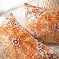 thumbnail image 3 of Boho Pillow Covers 12x20 Inch Set of 2, Orange Throw Pillow Cover for Thanksgiving Fall Autumn, Velvet Farmhouse Decorative Carpet Pattern Ethnic Design Lumbar Pillowcase for Couch Sofa Bench, 3 of 6