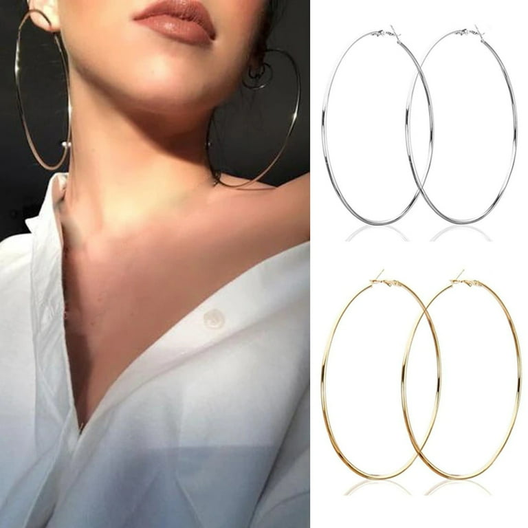 8 cm hoop earrings discount