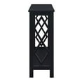 thumbnail image 4 of Pemberly Row Contemporary Console Table in Black Wood Finish, 4 of 4