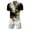 White, variant on Akiihool Short Sets for Men Mens Short Sets 2 Piece Outfits Fashion Summer Tracksuits Casual Shirt and Shorts Set (Black,L)