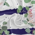 thumbnail image 2 of Coolnut 60" Floral Stripes Outdoor Round Tablecloth, Waterproof Stain-Resistant Non-Slip Circular Tablecloth with Umbrella Hole and Zipper for Tabletop Backyard Party BBQ Decor, 2 of 7