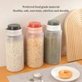 thumbnail image 3 of Food Storage Tank Moisture-proof Lids Jars Cereal Visible Dispenser Multi-function Bucket Spaghetti Refrigerator White Gray, 3 of 10