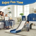 thumbnail image 6 of Vipuse 9 in 1 Toddler Slide Playset for Kids Indoor/Outdoor for Toddlers Age 1+, Blue & Gray, 6 of 13