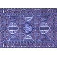 thumbnail image 1 of Ahgly Company Indoor Rectangle Persian Blue Traditional Area Rugs, 7' x 9', 1 of 4