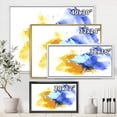 thumbnail image 4 of Designart 'Abstract Orange and Blue Clouds' Modern Framed Canvas Wall Art Print, 4 of 5