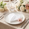 thumbnail image 3 of REGALWOVEN 12 Pack Cloth Napkins, Washable and Reusable Table Dinner Napkins for Restaurant, Weddings, Events, and Parties White 17x17inch, 3 of 6