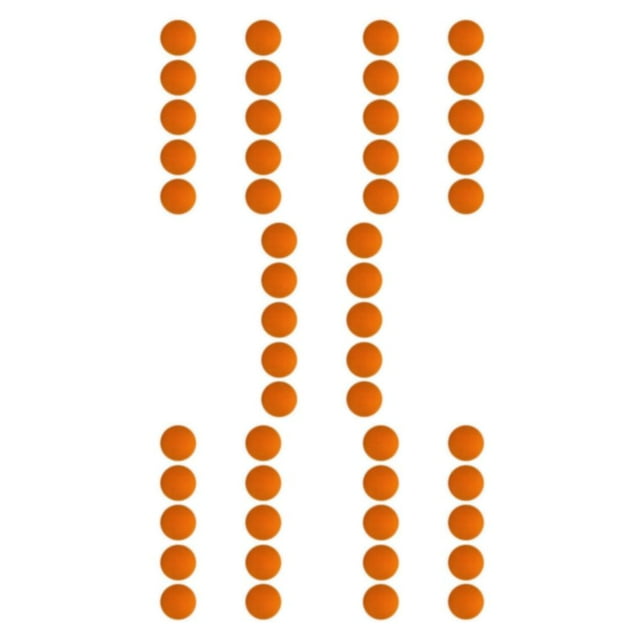 Justharion Balles d'Entraînement en Mousse EVA pour Exercices de Swing de Golf Compétences de Golf Orange 42mm 5Set