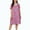 Pink, variant on Nightgowns for Women Soft Sleep Dress Ladies Short Sleeve Sleepwear with Pockets